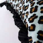 フリルクッション Cotton Pile Leopard