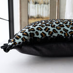 フリルクッション Cotton Pile Leopard