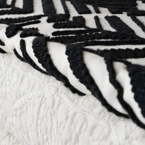 フロアピロー スクエア Thalia Black × Quilting