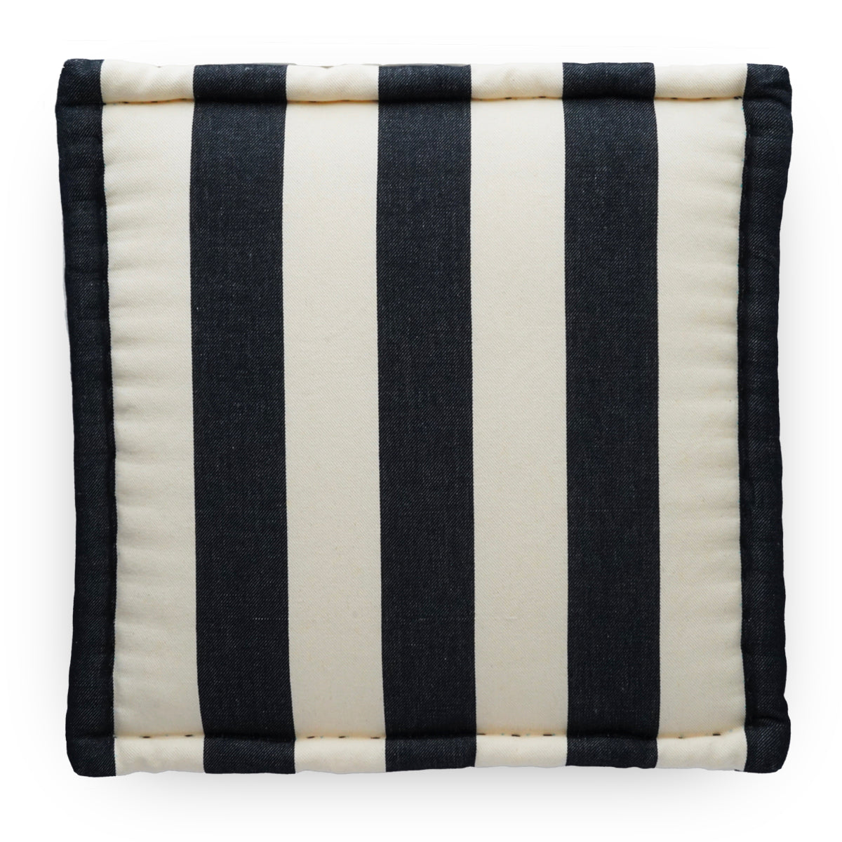 フロアピロー スクエア Thalia Black × Bold Stripe
