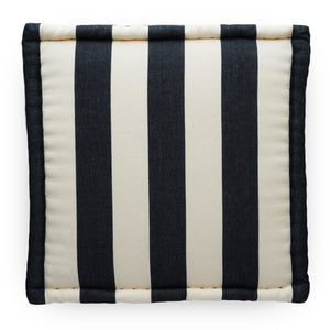 フロアピロー スクエア Thalia Black × Bold Stripe