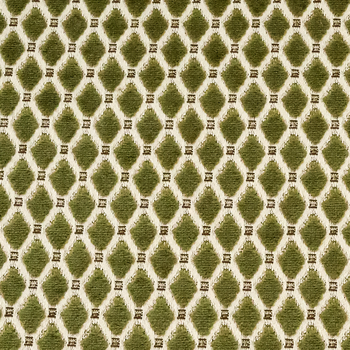 ファブリック　 Leaf Green Diamond