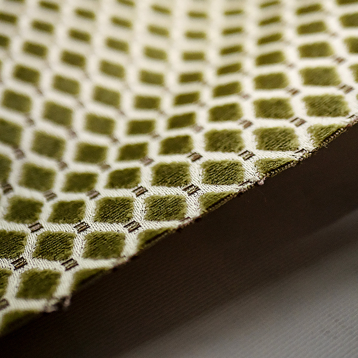 ファブリック　 Leaf Green Diamond
