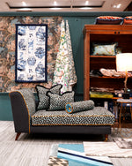 フリルクッション Cotton Pile Leopard