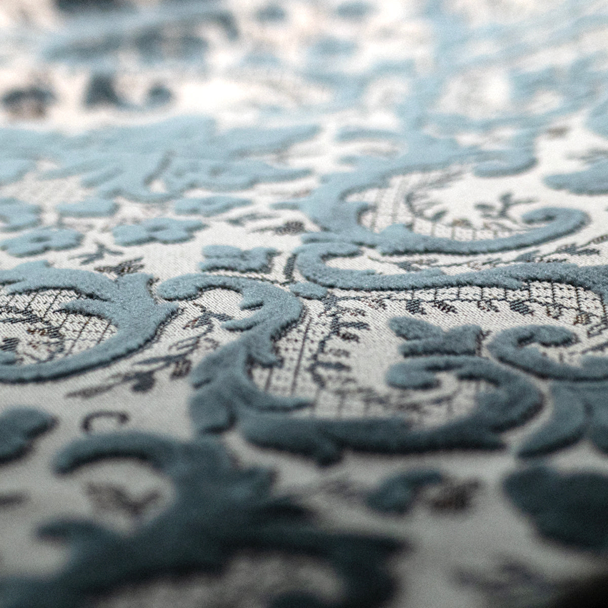 ファブリック　Damask Velour Antique