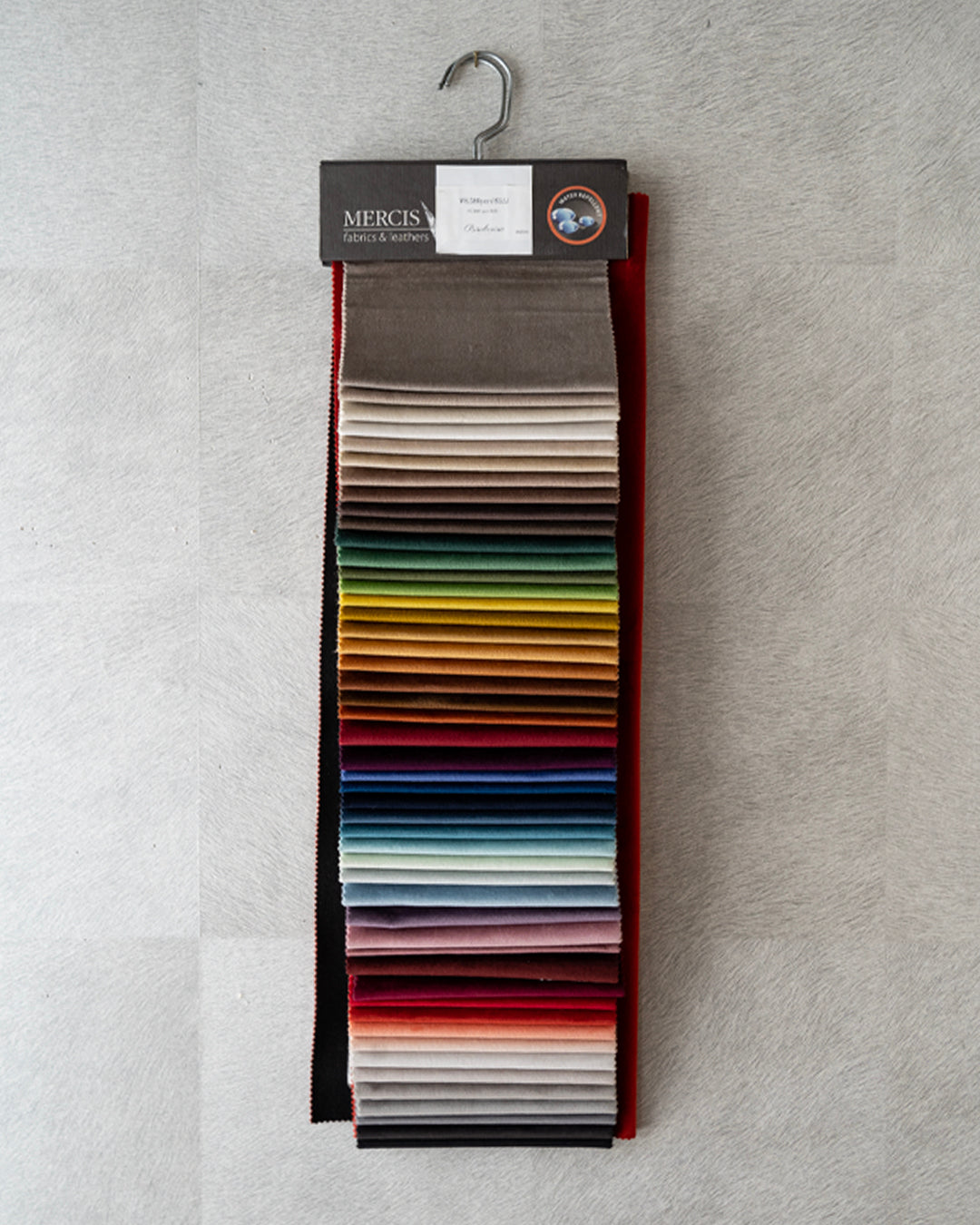 ファブリック　Charcoal Velvet